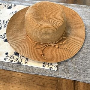 August Hat Company Women’s Wide Brim Summer Hat with Straw Bow